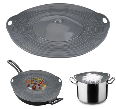 Silikon-Anti-Überlaufdeckel 29 cm, Spritzschutz für Töpfe 15-28 cm