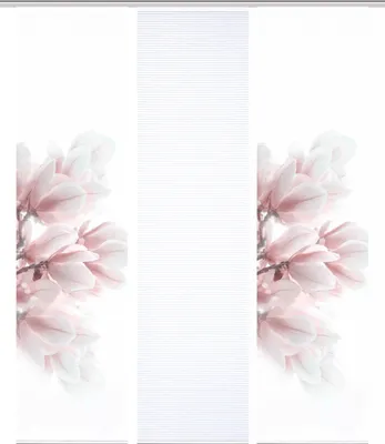 Produktbild von 84105 MORIGA Schiebegardine, recyc. Polyester 245x60 cm, Bambusoptik
