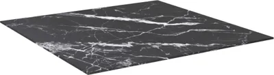 Obrázek produktu pro vidaXL Stolová deska černá 80x80 cm 6 mm tvrzené sklo ve vzhledu mramoru