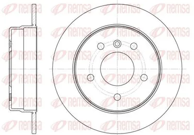 Produktbild von 2x REMSA Bremsscheibe 6831.00 hinten passend für MERCEDES-BENZ A-Klasse (W168)
