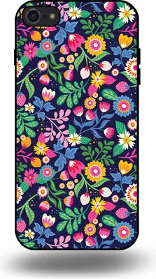 Produktbild von Smartphonica Handyhülle passend für iPhone SE(2020-2022) mit Blumendruck - TPU Rückseitenschutzhülle Blumendesign
