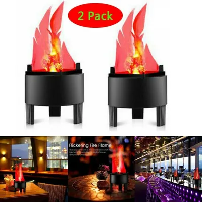 Obrázek produktu pro 2ks 3D LED světlo s efektem plamene Party Decor Torch Lights Simulated Flame Light