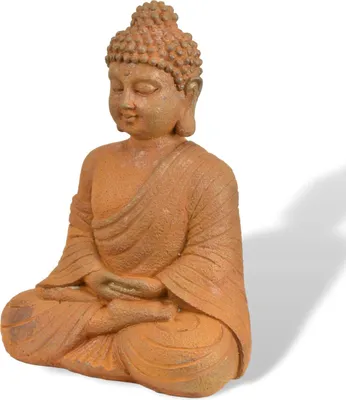 Produktbild von Figur Buddha aus Eisen Garten Rost Eisenfigur Skulptur Antik-Stil