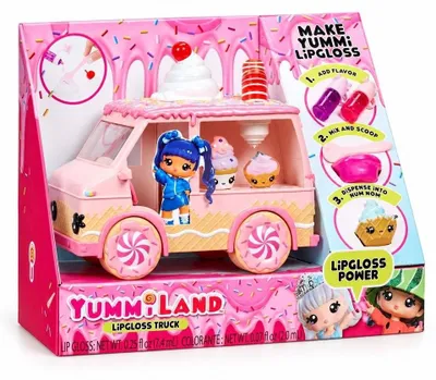 Produktbild von Yummiland Lip Gloss Truck DIY Kinder Lipgloss Set mit 2 Num Noms ab 4 Jahren
