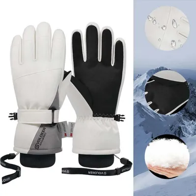 Produktbild von Skihandschuhe mit Touchscreen - Gefüttert & Wärmend, Ideal für Ski & Radfahren, Für Damen