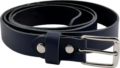 Produktbild von Gürtel aus Leder 2x110cm Ledergürtel mit Schnalle blau