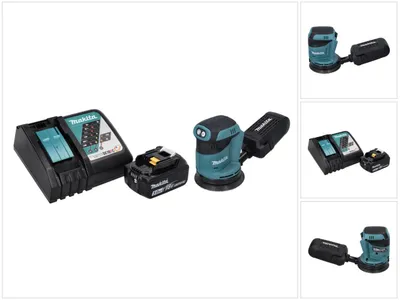 Produktbild von Makita DBO 180 RT1 Akku Exzenterschleifer 18 V 125 mm + 1x Akku 5,0 Ah + Ladegerät