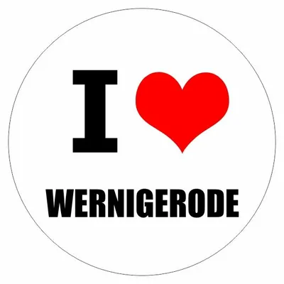 Produktbild von Kiwistar - Autoaufkleber - 8x8 cm - außen klebend - I love Wernigerrode für Auto, Laptop, Fahrrad, LKW, Motorrad Aufkleber mehrfarbig Sticker Decal