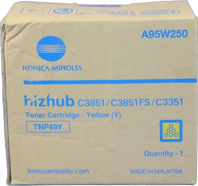 Image de Konica Minolta TNP49Y Toner Jaune A95W250 -B
