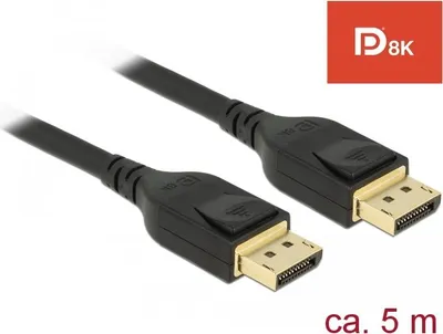 Obrázek produktu pro DeLOCK 85663, 5 m, DisplayPort, DisplayPort, Samec, Samec, 7680 x 4320 px