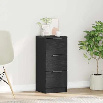 Produktbild von vidaXL Sideboard Schwarz Eichen-Optik 30 x 30 x 70 cm Holzwerkstoff