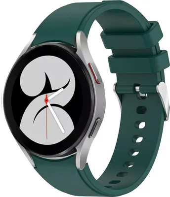 Produktbild von Strap-it Samsung Galaxy Watch 4 - 40mm Silikonarmband (Dunkelgrün)
