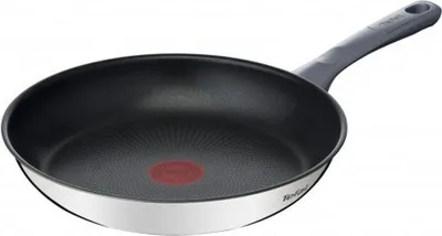 A studio shot of a frying pan against a white background.