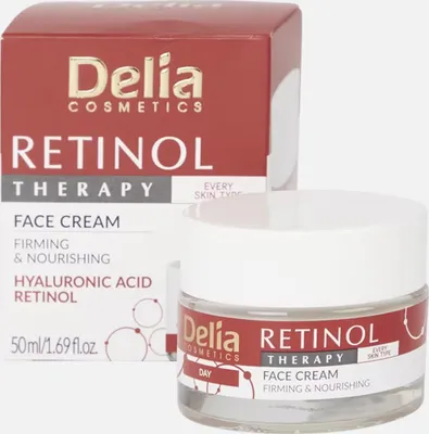 Image de Crème visage Delia 50 ml Retinol Therapy raffermissante et nourrissante
