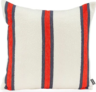 Produktbild von H.O.C.K. Sera Uno Dekokissen 50x50cm rot blau Einzelstreifen