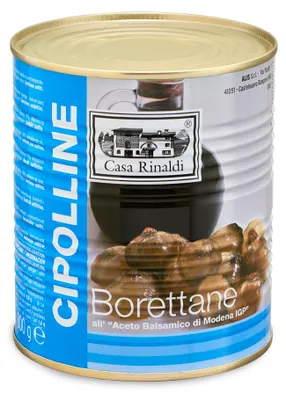 Zdjęcie produktu dla Cebula Borretane w occie balsamicznym z Modeny w puszce 800g