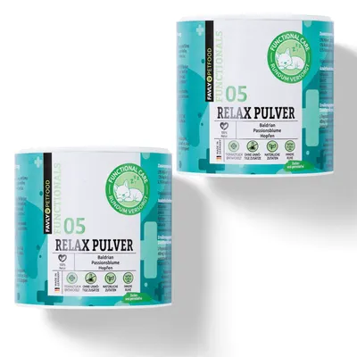 Produktbild von Favly Functionals Relax Pulver 2x 250g beruhigend Deinen Hund