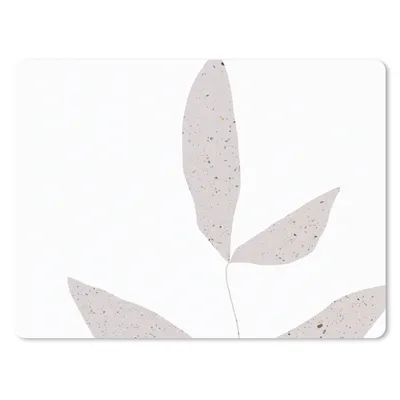 Produktbild von MuchoWow® Mauspad Mousepad Blätter - Design - Pastell 23x19 cm - Mousepads - Maus Mat - Pad - Mausunterlage - Schreibtischunterlage - Mauspad