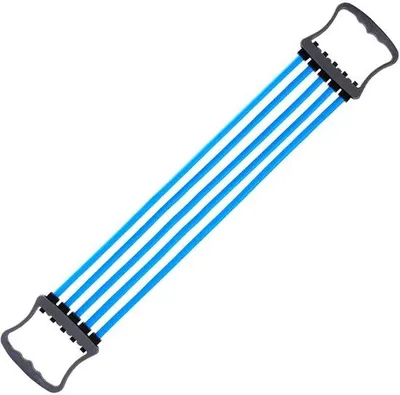 Obrázok produktu pre Fitness expander s 5 odnímateľnými odporovými páskami na cvičenie hrudníka, ramien a paží