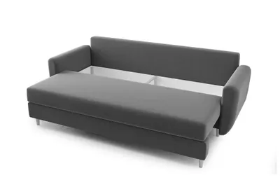 Produktbild von AX LIVING Cheriton Schlafsofa Modern 222 cm Grafitgrau mit Schlaffunktion