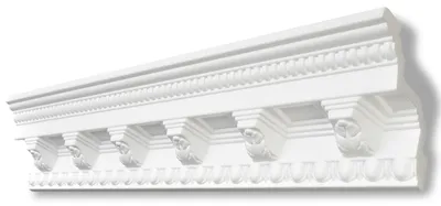 Produktbild von Decosa Zierprofil G33, weiß, 100 x 100 mm, Länge: 2 m - 10 Stück