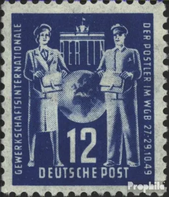 Produktbild von Briefmarken DDR 1949 Mi 243 postfrisch Gründungskonferenz der Postgewerkschaft