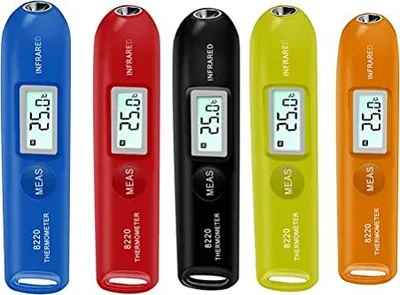Produktbild von Mini Nichtkontakt digitales Infrarot-Thermometer, Taschentemperaturstift, tragbares Tester LCD-Display Home, Arbeitsreisen (schwarz)