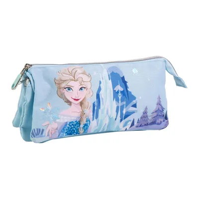 Obrázok produktu pre Penál FROZEN s tromi priehradkami Zadná strana sa dá označiť menom Dĺžka 23 cm