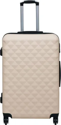 Produktbild von vidaXL Hard Shell Trolley Golden ABS