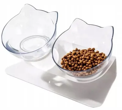 Produktbild von Reverse Doppelte Futternäpfe mit Ständer für Hund und Katze