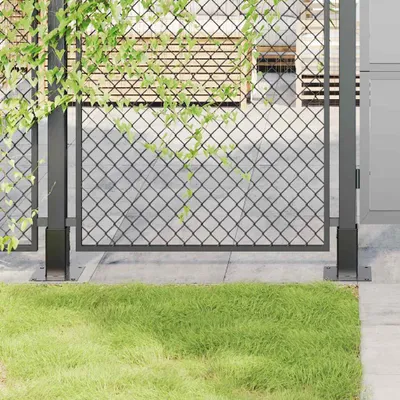 Produktbild von Möbel Pfostenträger Quadrat 4 Stk. 71x71 mm Pulverbeschichteter Stahl - Zaunzubehör 42000024
