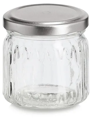 Produktbild von ZELLER 19057 Einmachglas 150 ml mit Metalldeckel, ca. Ø 6,7 x 6,7 cm