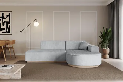 Produktbild von ALTDECOR Ecksofa in L-Form ARRIO-L1 -243x171x83 cm Grau - Corner Sofa Bett Eckcouch Couch Wohnlandschaft Cauchsofa