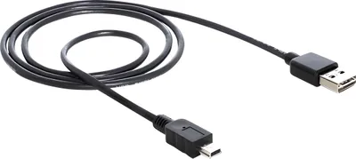 Zdjęcie produktu dla DeLOCK 1m USB 2.0 A - mini USB m/m, 1 m, USB A, Mini-USB A, USB 2.0, Męska/Męska, Czarny