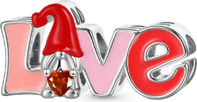 Produktbild von Gnoce LOVE-Charm JYC109 Silber