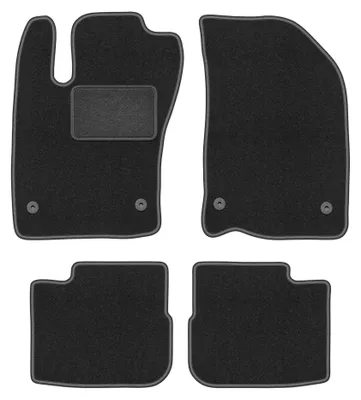 Imagen del producto de Alfombrillas de moqueta para Fiat Tipo II desde 2015 (sedán) – juego de 4 piezas, gris grafito, a medida – Wielganizator LUX