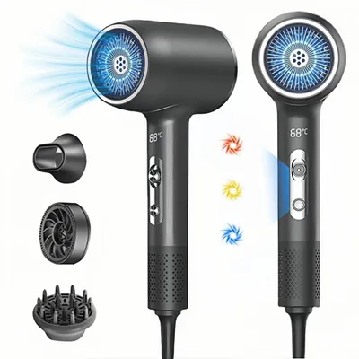 Produktbild von Haartrockner, Hochgeschwindigkeits-Föhn 2400W, Haarfön, Profi Fön, elektrischer Hair Dryer, 3 Diffusor, mit Schnelltrocknung und Haarpflegefunktion