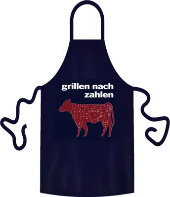 Produktbild von teprovo Herren Grillschürze Kochschürze Küchenschürze Schürze Mann Kochen Grillen 116cm Dunkelblau Grillen nach Zahlen