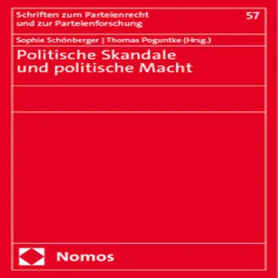 Produktbild von Politische Skandale und politische Macht