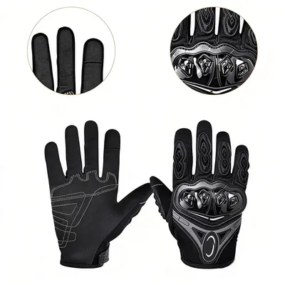 Produktbild von Motorradhandschuhe, Vollfinger mit Touchscreen-Funktion für Motorradfahren, Straßenrennen, Klettern, Motocross, Radfahren, Valentinstagsgeschenke