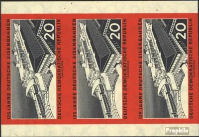 Produktbild von Briefmarken DDR 1960 Mi 805B Dreierstreifen gestempelt Eisenbahn
