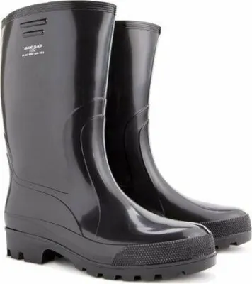 Produktbild von DEMAR Gummistefel Gummischuhe Gartenstiefel Arbeitsstiefel Angelschuhe Gr. 41 Schwarz