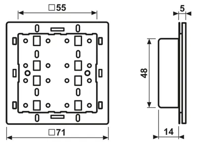 Productafbeelding van JUNG Tastsensor-module 4008, type TSM 4008TSM