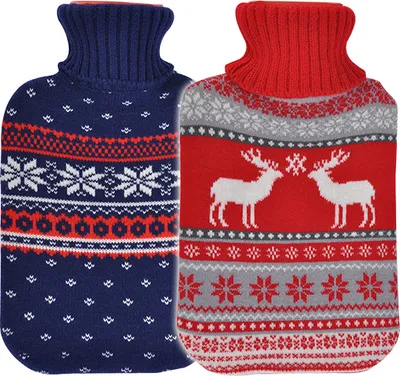 Produktbild von Wärmflasche mit Weihnachten Stoff-Bezug