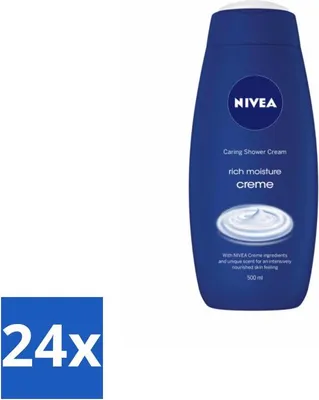 Produktbild von NIVEA - Duschcreme - Reichhaltige Feuchtigkeit - Pflegendes Hautgefühl - 500 ml - Vorteilspack - 24 Stücke