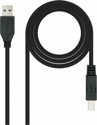 Produktbild von USB-Kabel NANOCABLE 10.01.0802-BK Schwarz