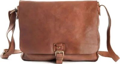 Produktbild von HAROLD'S Leder Schultertasche Submarine Messengerbag Cognac braun