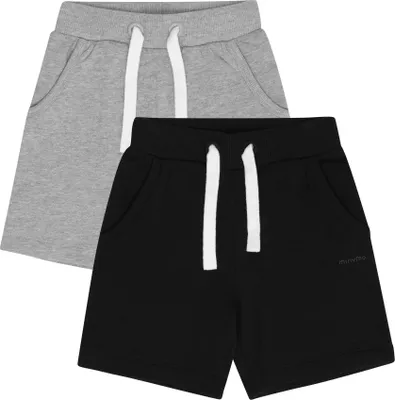 Produktbild von Minymo MIBoys 2er-Pack Jungen Shorts Sweat-Shorts kurze Hose Baumwollmischung Regular Fit