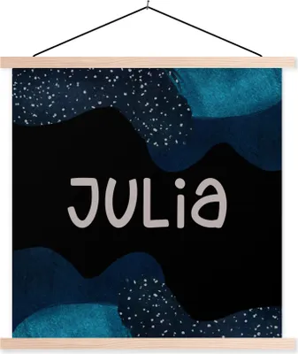 Produktbild von MuchoWow® Textilposter Julia - Pastell - Mädchen 60x60 cm mit holzfarbenen Rahmen - Wanddekoration