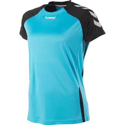Produktbild von Hummel Aarhus Trikot Kurzarm Damen - Aqua Blue / Schwarz